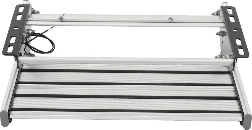 Store de terrasse manuel à LED rétractable 3x2.5m en aluminium argent