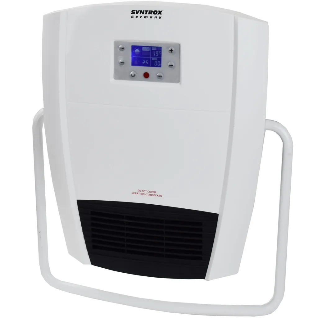 Chauffe-bain rapide électrique avec porte-serviettes soufflant blanc