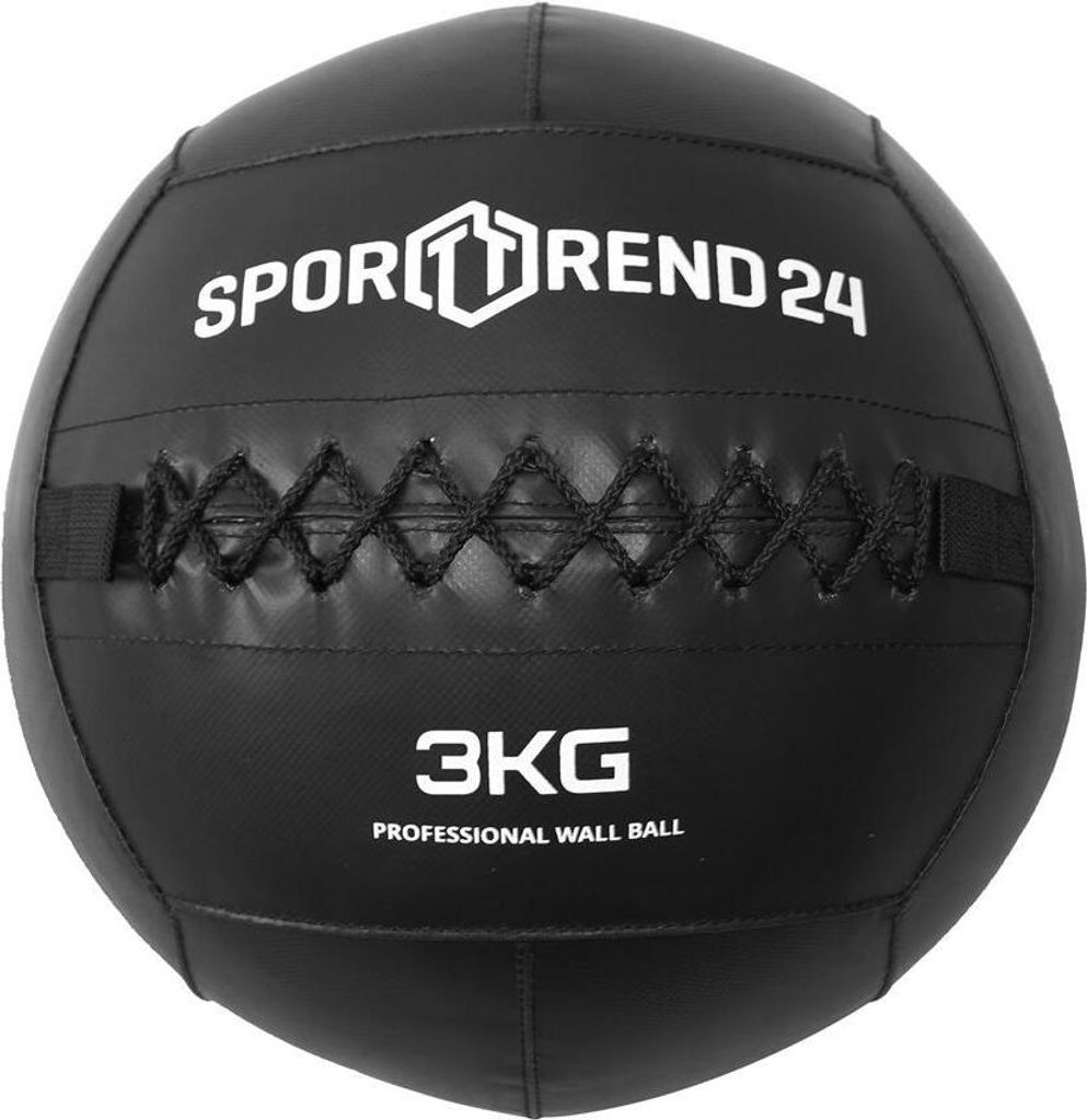 Sporttrend 24 Wall Ball 3-12kg in schwarz | Gewichtsball, Trainingsball, Gewicht, Ball, Bälle, Fitness (3kg)