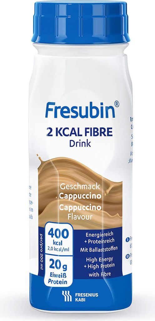 Fresubin 2 kcal Fibre Drink Cappuccino 200 ml | Packung (4 Produktbild 