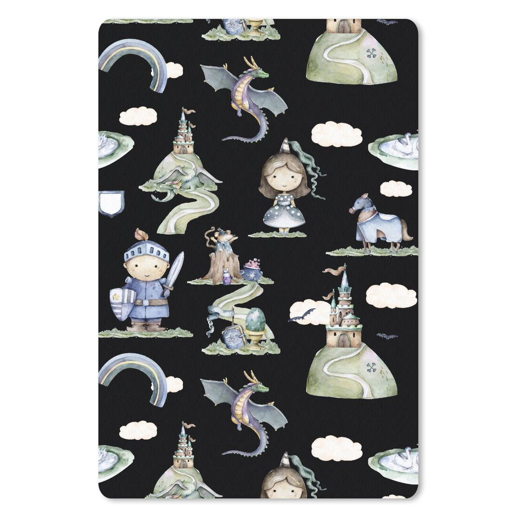 MuchoWow Mauspad Mousepad Mädchen - Zeichentrickfilme - Kinder 40x60 cm - Mousepads - Maus Mat - Pad - Mausunterlage - Schreibtisch Accesoire