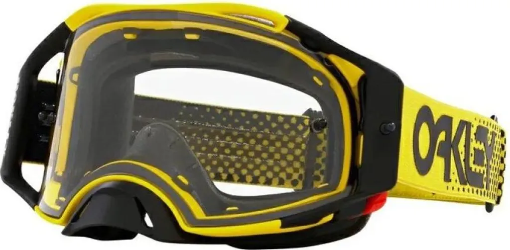 Masque MX Oakley Airbrake Jaune pour Motocross Enduro et Sorties VTT