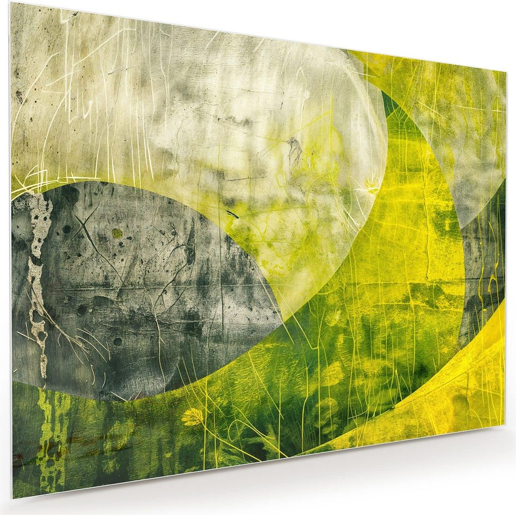 Glasbild 120x90cm in XXL für Wohnzimmer, Schlafzimmer Motiv Abstraktkunst