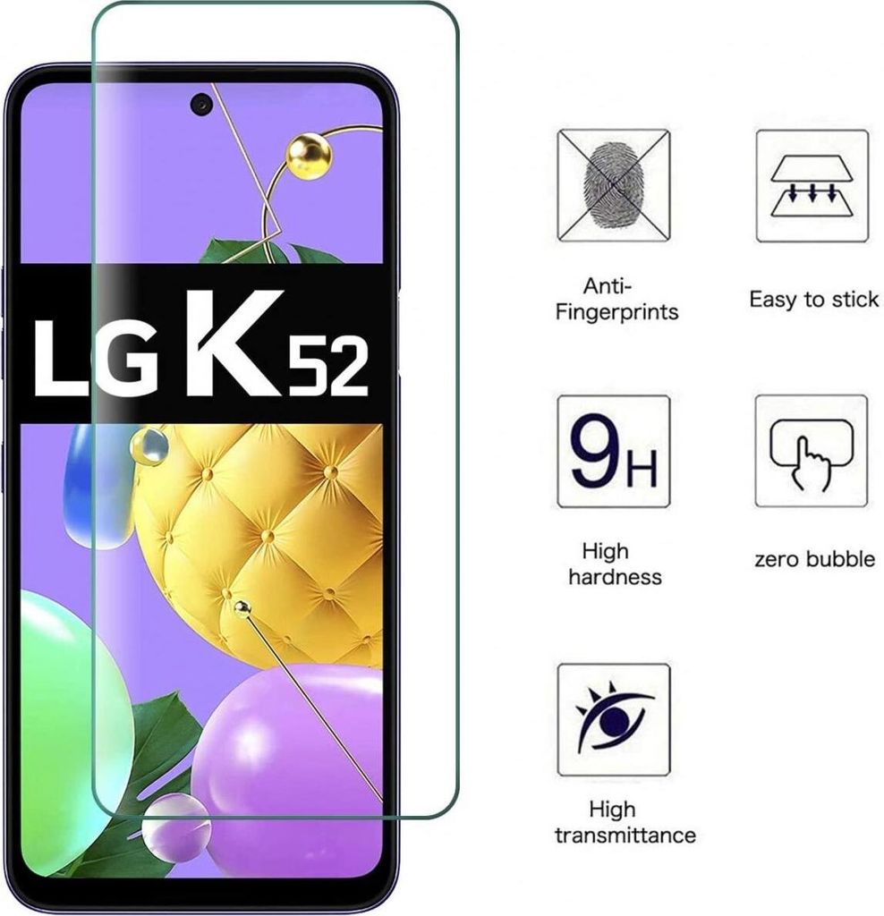 Schutzglas Glasfolie für LG K62 / K52 / K42 Display Schutz Folie Panzerfolie 9H