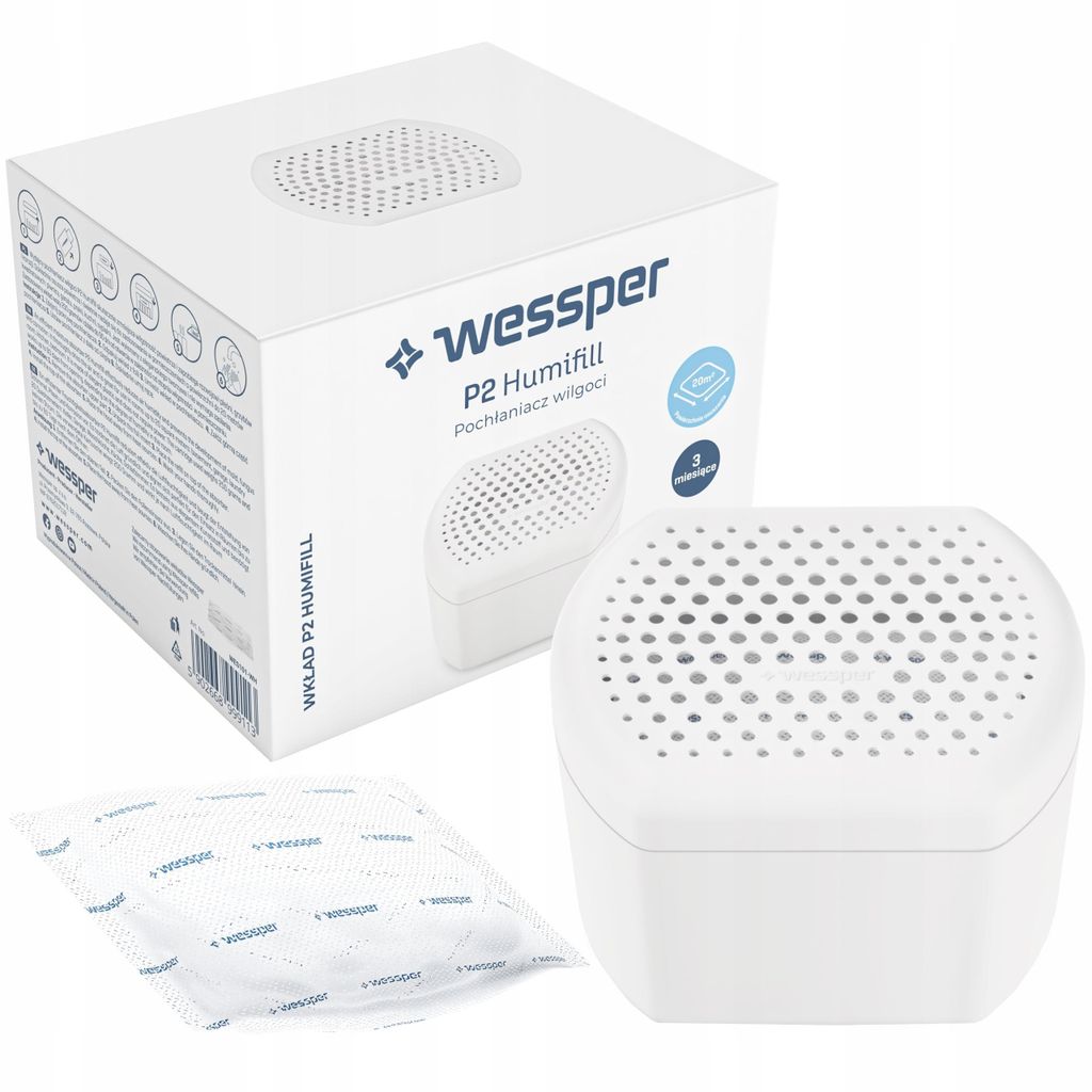 Wessper odvlhčovač – odvlhčovač vzduchu s náhradní náplní Obrázek produktu 