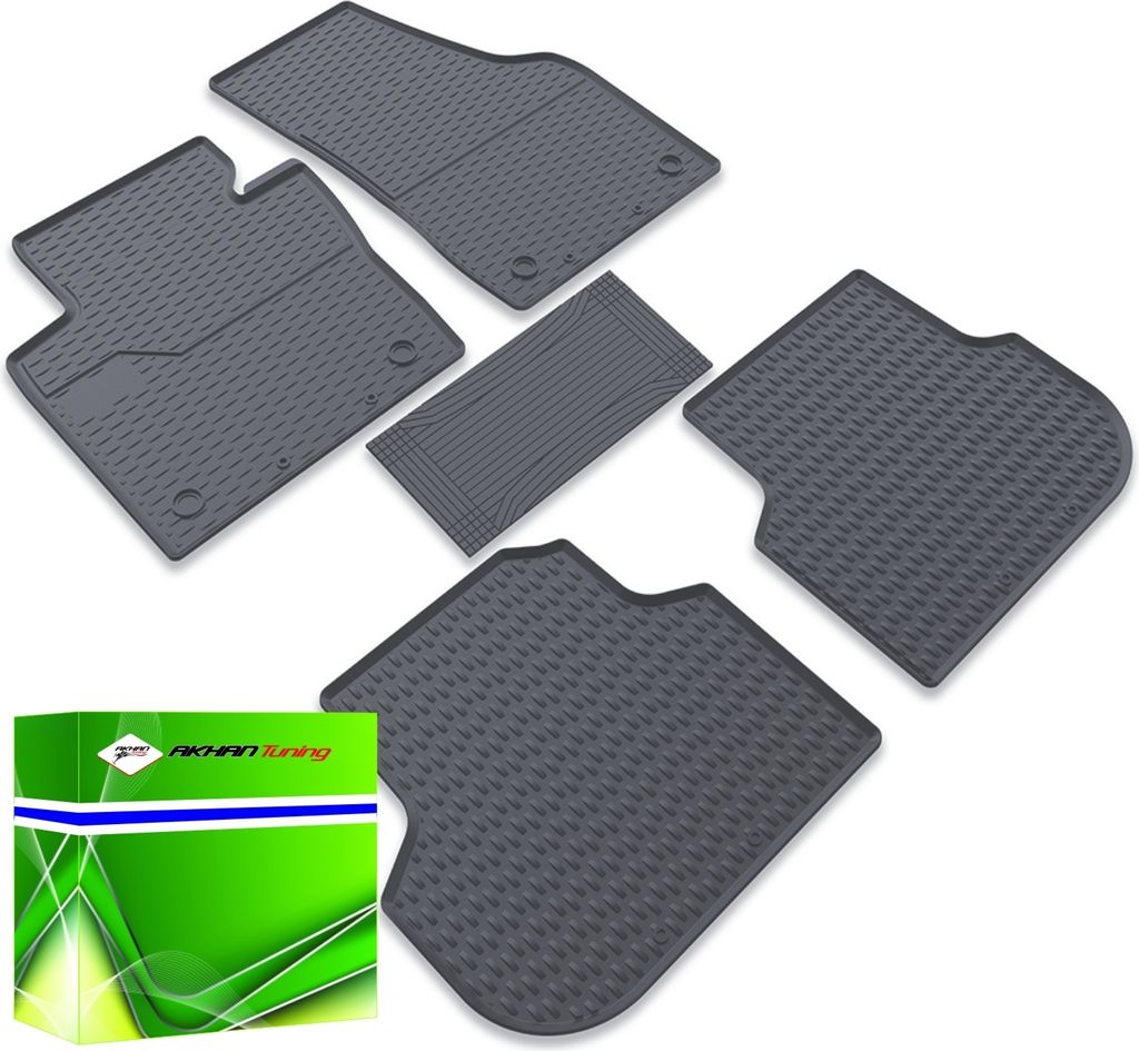 DK5021 - Gummi Fussmatten Set Geeignet für Cayenne ab 2002-> Grau