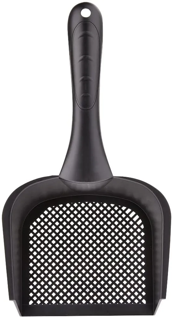 Paletta Robusta per Gatti e Cani - Setaccio Plastica Nera 27cm - 3