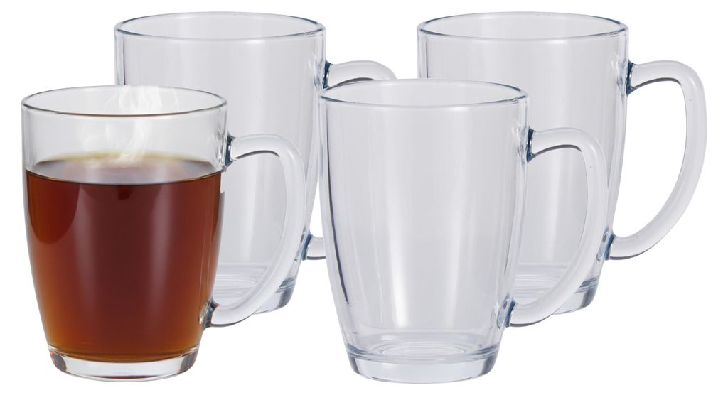 Bicchieri da tè Excellent Houseware - 4 pezzi - 400 ml - H Immagine del prodotto 