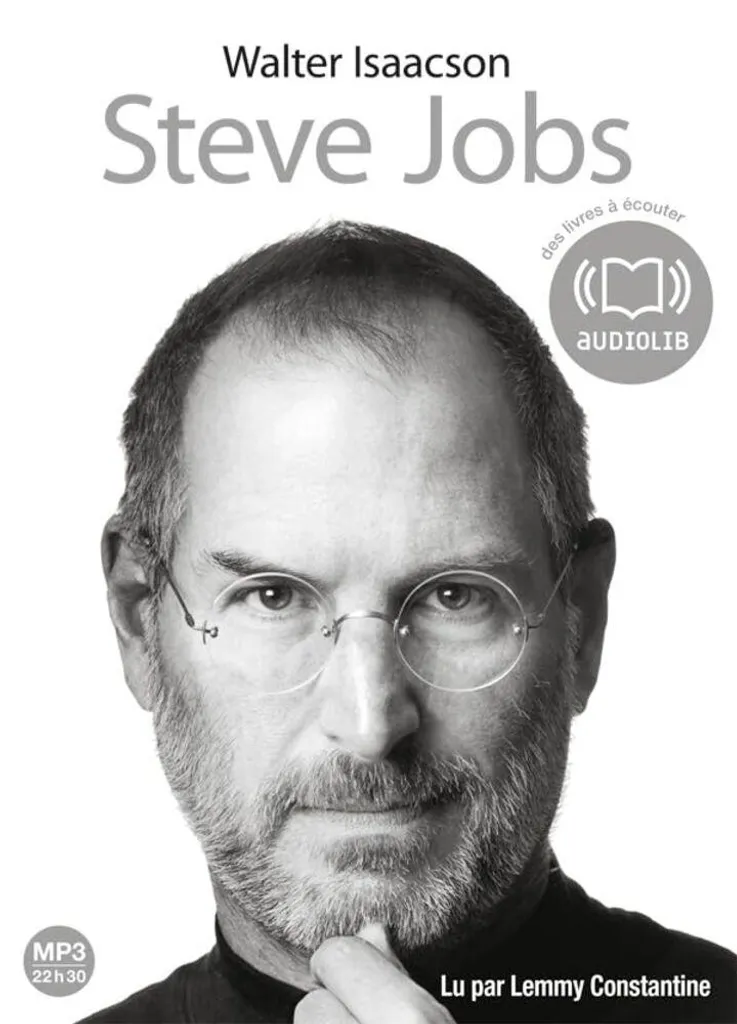 Biographie Steve Jobs en 2 CD MP3 : Narration premium Lemmy Constantine
