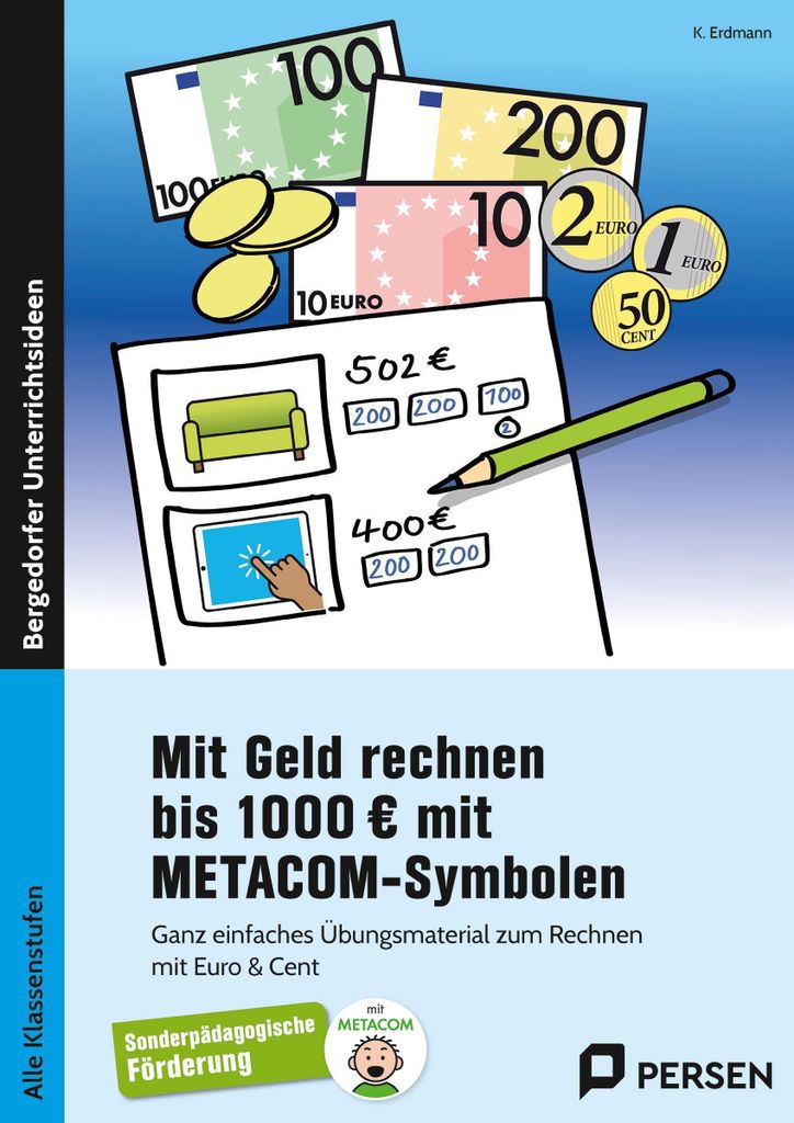 Mit Geld rechnen bis 1000 Euro mit METACOM-Symbolen