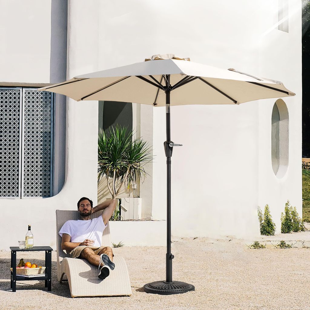 Avestar 228 cm Sonnenschirm, Gartenschirm, mit Kurbel, Produktbild 