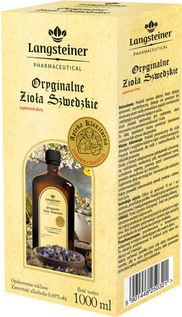 Original schwedische Kräuter 1000ml LANGSTEINER