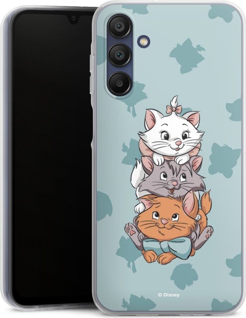 DeinDesign Handyhülle für Samsung Galaxy A15 5G Silikon Hülle Case Smartphone Schutzhülle Aristocats Disney Katze