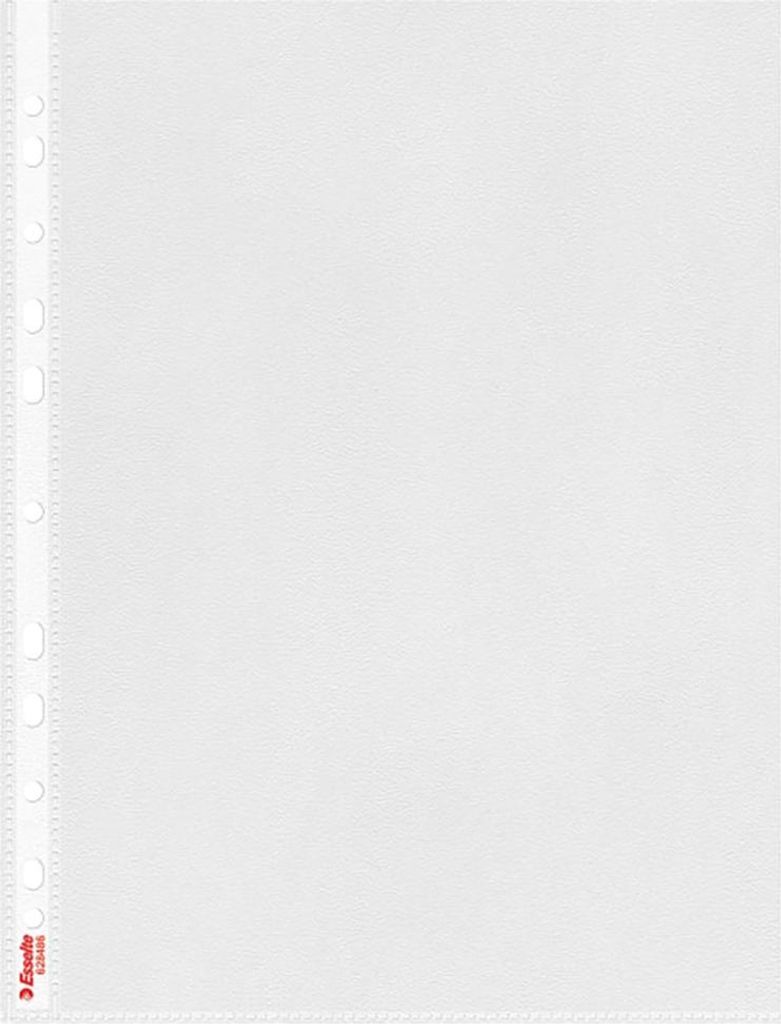 Esselte - Colour'Breeze geperforeerde showtas, ft A4, 43 micron, gekorreld, pak van 25 stuks