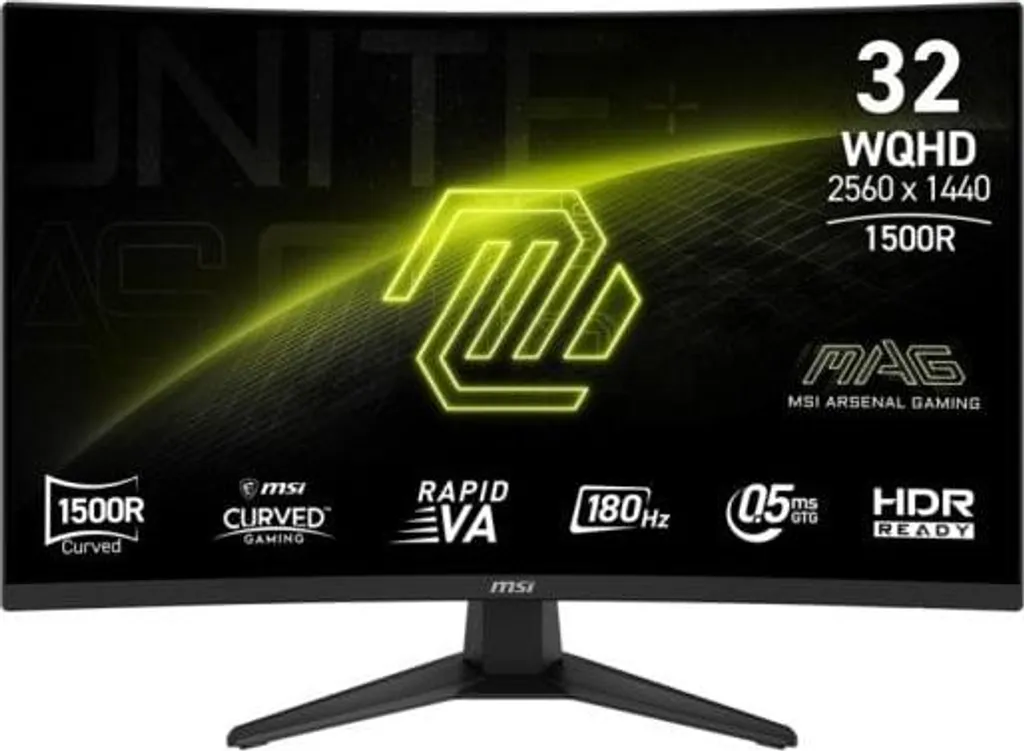 MSI MAG 321CQF E18 31.5" LED Rapid VA QHD 180Hz 0.5ms Adaptive Sync Curva