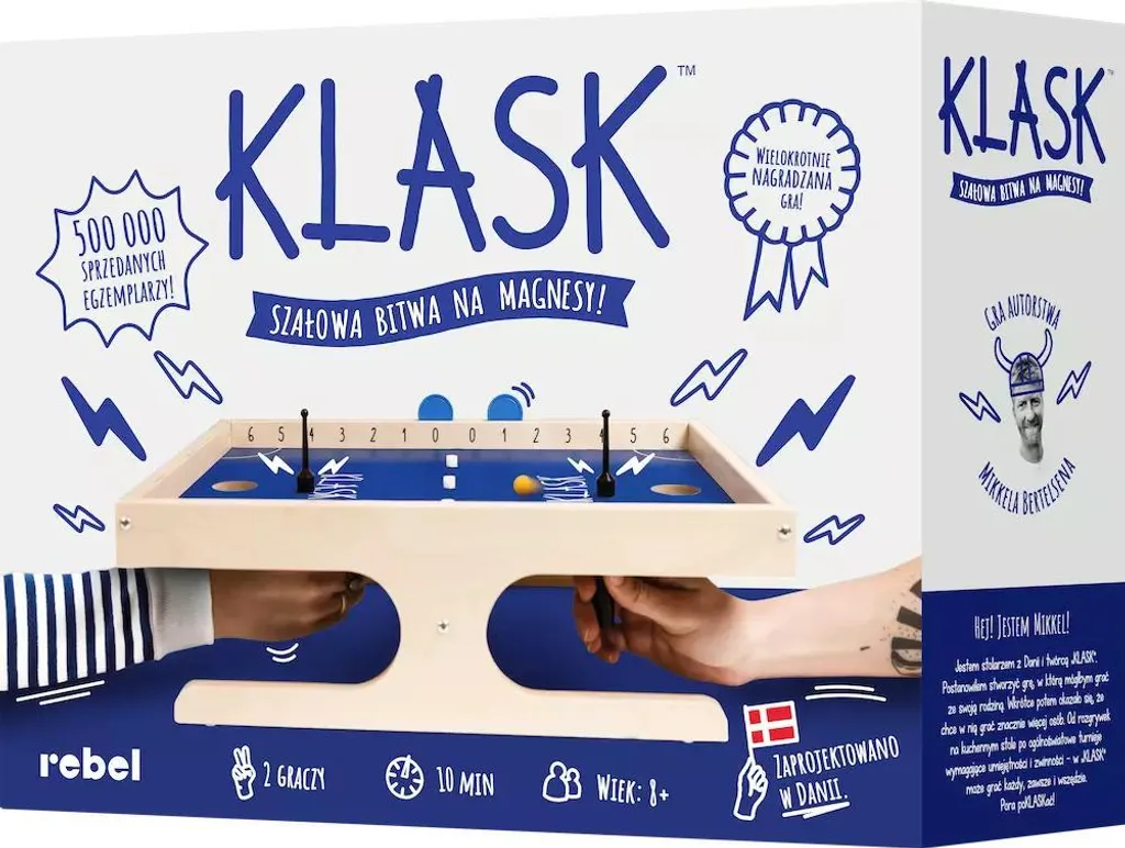 Klask Jeu de Duel pour Soirées entre Amis - Plateau Magnétique Interactif