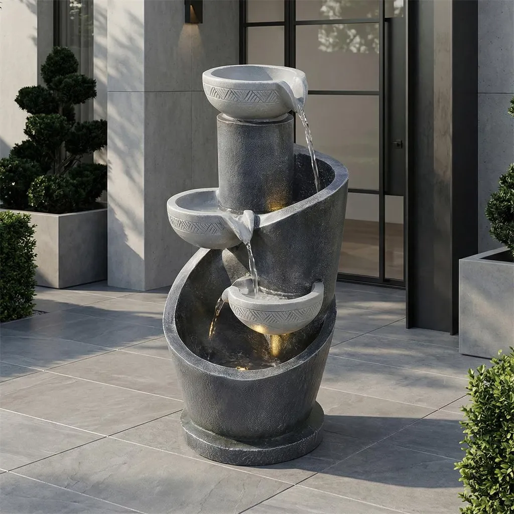 Fontaine de jardin discrète à encastrer pour optimiser vos espaces d'eau