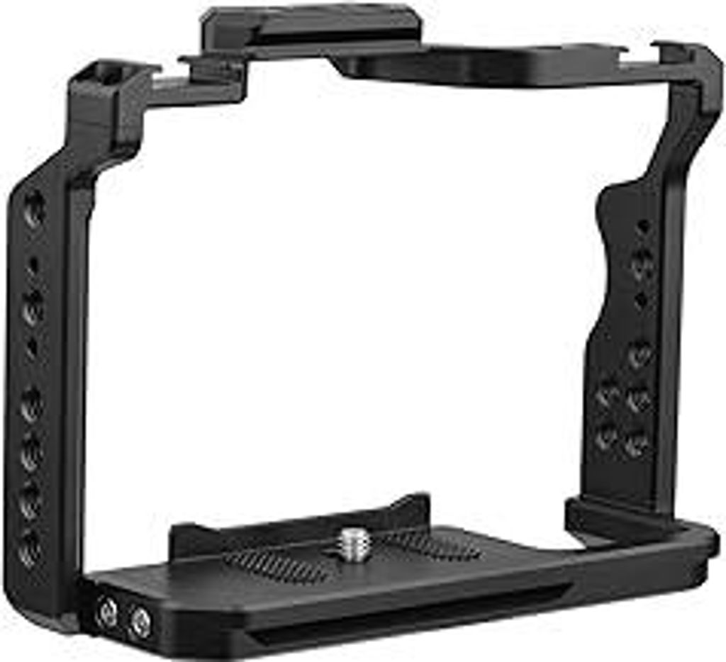 Andoer Camera Cage, Kamerakäfig Aluminiumlegierung Videokäfig mit Zwei Kaltschuhhalterungen Zahlreiche 1/4 Zoll Gewinde Ersatz für Sony A7IV/ A7...