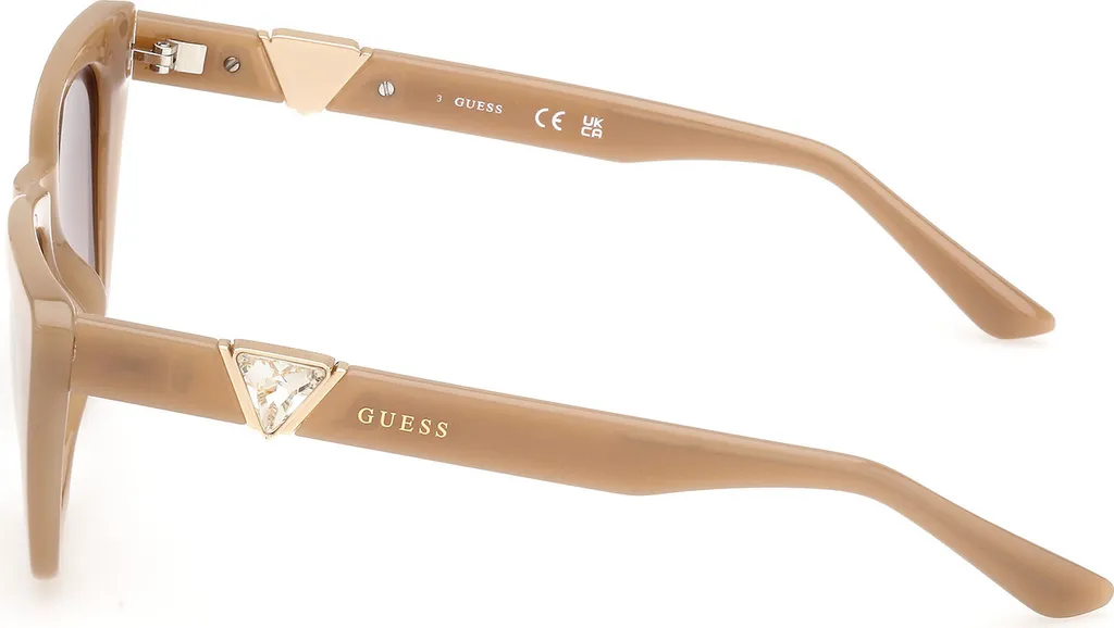 Lunettes de soleil Guess GU00139 59F beige brillant taille 53/15/140 - 3