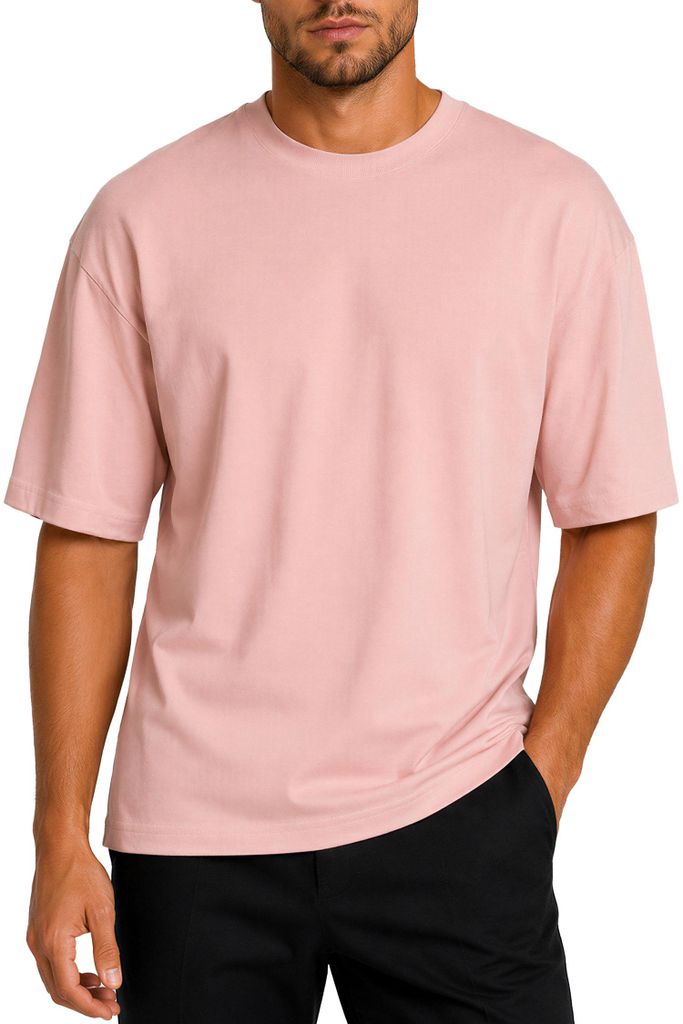 Reichstadt Relaxed Fit T-Shirt Herren 24RS058 Pink XXL