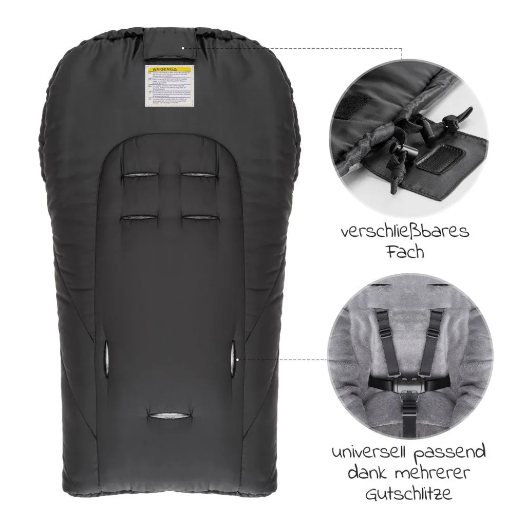 Chancelière Bébé Hiver Deluxe Zamboo Imperméable avec Doublure Teddy Douce