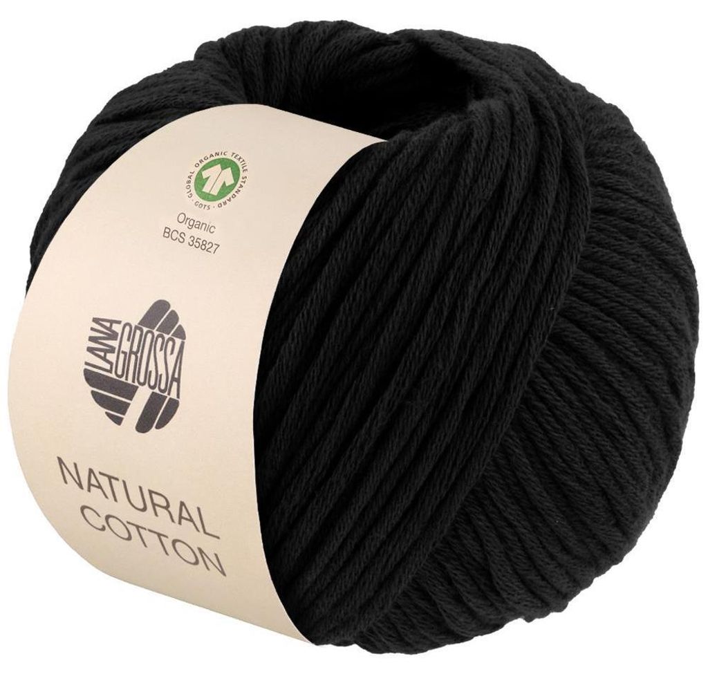 Lana Grossa - Natural Baumwolle GOTS 0022 schwarz Produktbild 