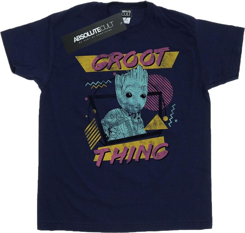 Marvel - "Guardians Of The Galaxy Vol. 2 Groot Thing" T-Shirt für Herren BI28478 (L) (Marineblau)