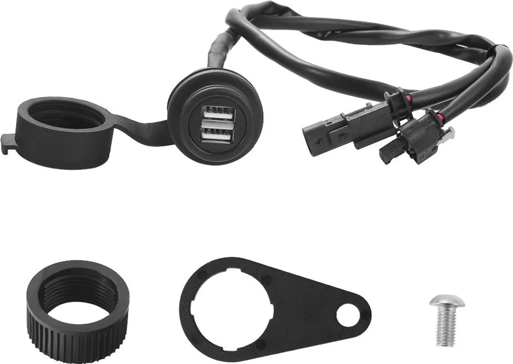 Chargeur USB Moto Double Port avec Capuchon Étanche Haute Puissance 5V 2A