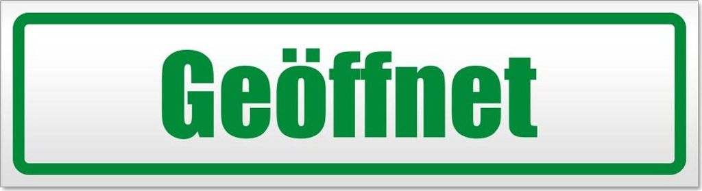 Geöffnet Magnetschild Schild magnetisch