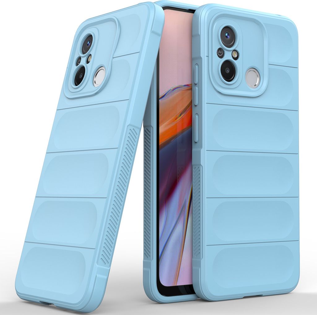 Xiaomi 12C Hülle, Weich TPU Silikon Stossfest Anti-rutsch Schutzhülle für Xiaomi 12C Blau