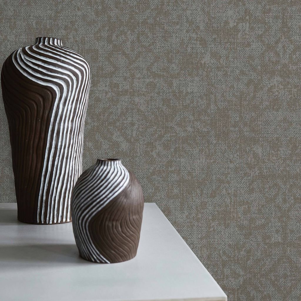 TADESSI | Tapete Vintage | M1-No.1761 | Vliestapete | Grau | Strukturtapete | Muster | Wohnzimmer | Schlafzimmer | Küche