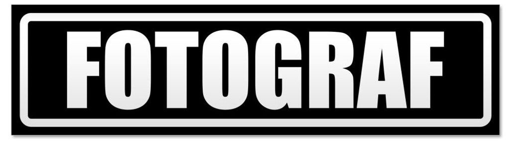 Kiwistar - Autoaufkleber - Schwarz - 30 x 8 cm - Fotograf invertiert - Hinweis Aufkleber Sticker für Auto, Kfz, Fahrrad, PKW, LKW