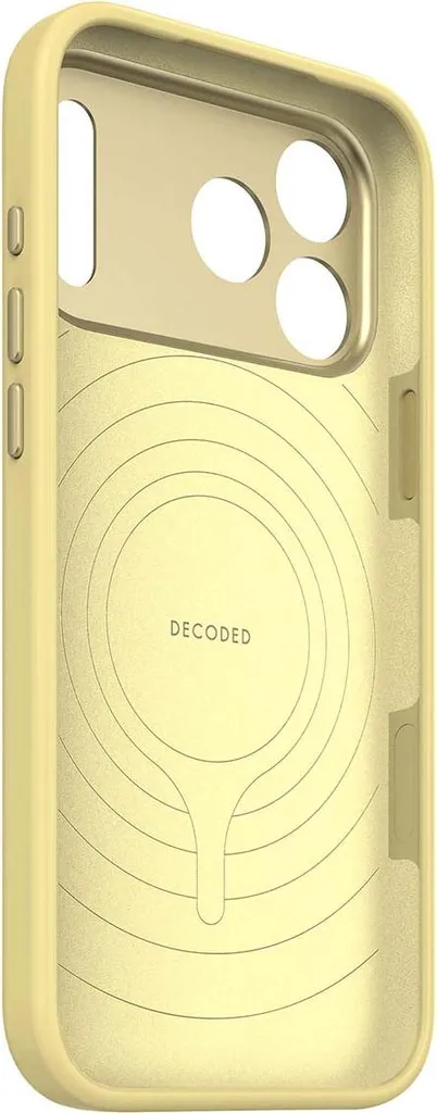 Decoded Coque Silicone iPhone 17 Pro Max Jaune Yuma Protection Premium