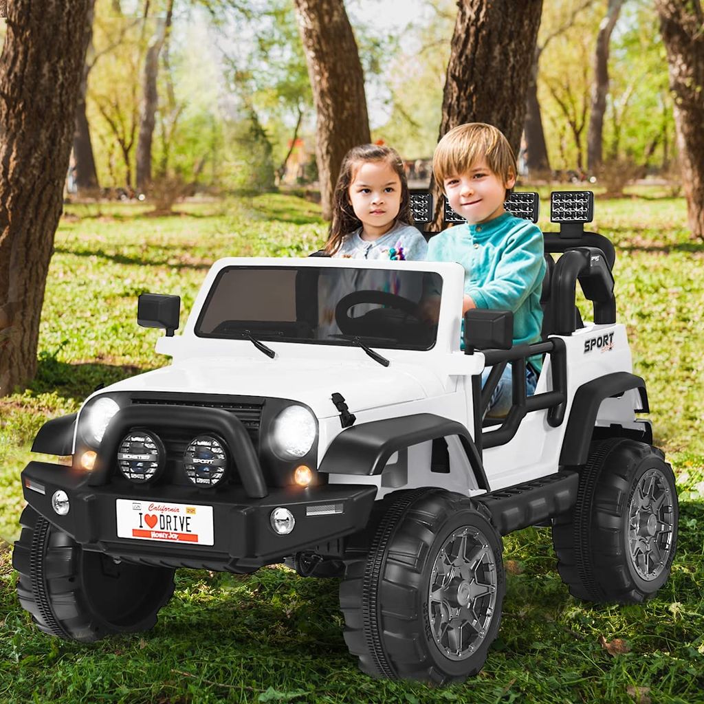 12V Elektroauto für Kinder Jeep Wrangler, 2 Sitzer Kinderfahrzeug