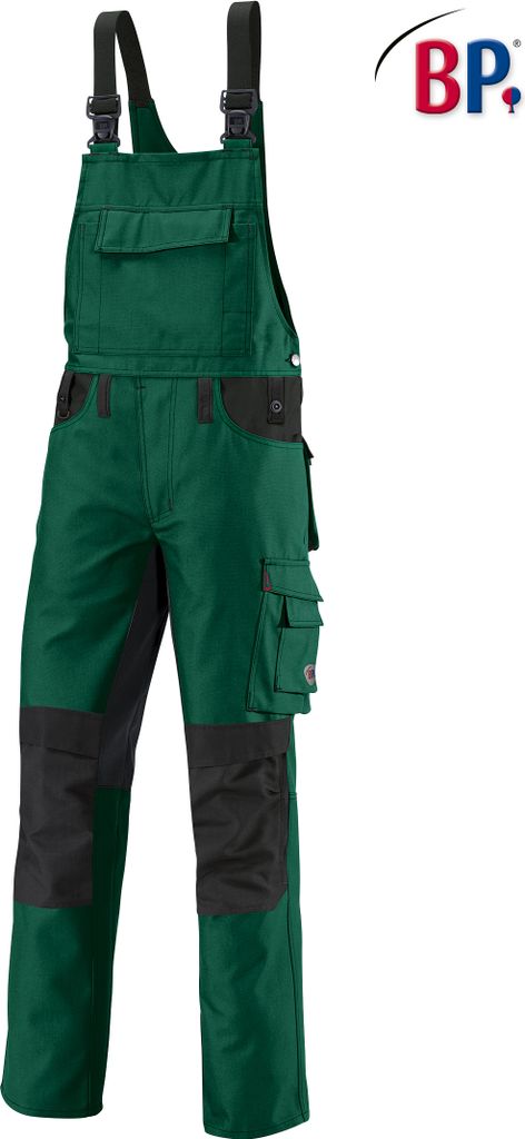 BP Latzhose - mittelgrün/schwarz - 50n
