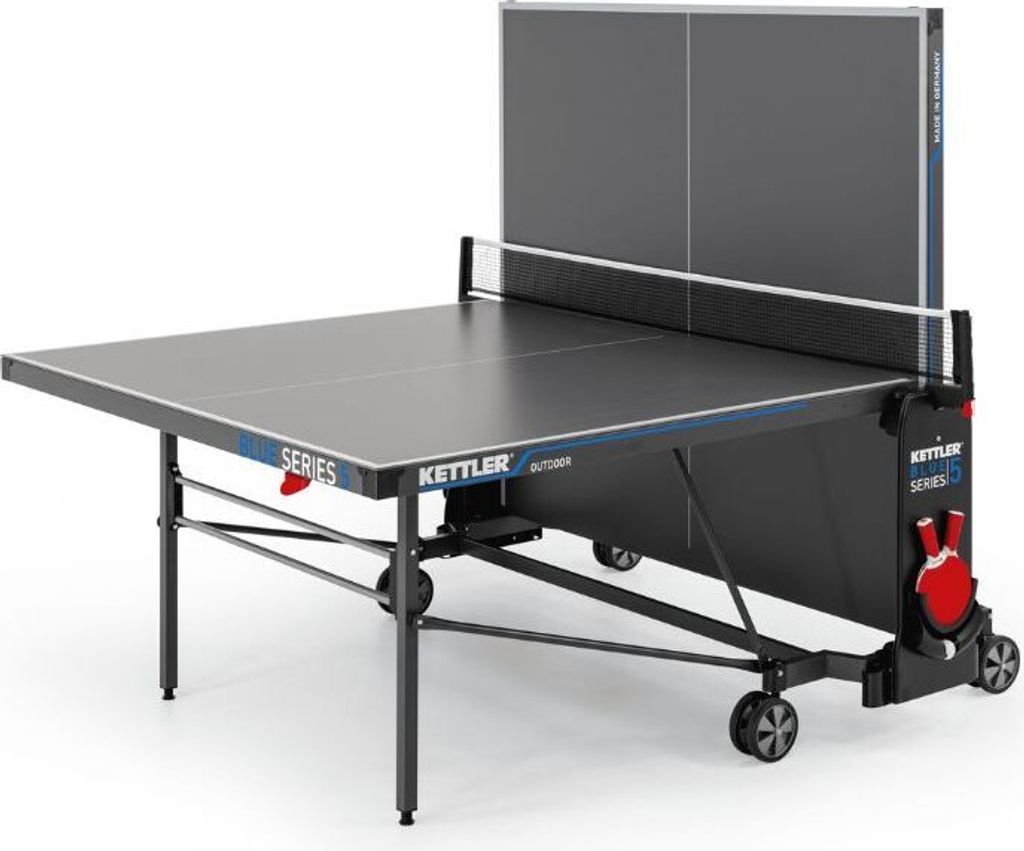 KETTLER Tischtennisplatte K5 Outdoor | Robuste Konstruktion | Hochwertige Verarbeitung | Wetterfest | Faltbar & leicht verstaubar