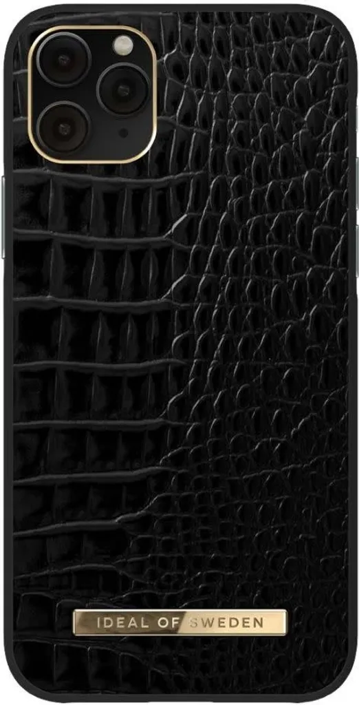 Coque Anti-Choc iPhone 12 Pro Max Stylée Neo Noir Croco Protection