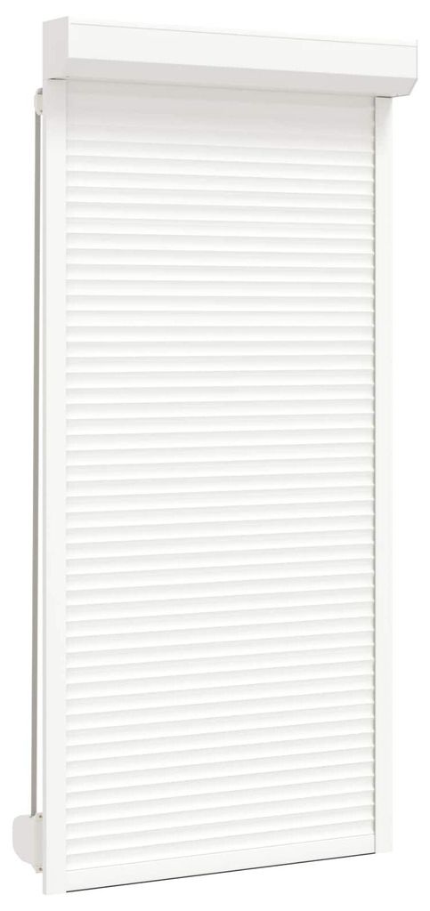 vidaXL Rollladen Weiß 100 x 210 cm Aluminium und Polyurethan