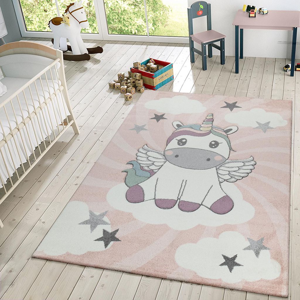 TT Home Kinderteppich Mädchen Spielteppich Niedliches Produktbild 