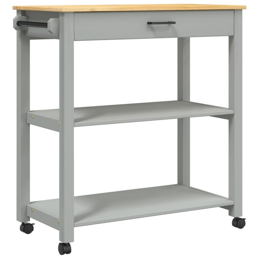 Wózek kuchenny MONZA 84x40x90 cm lite drewno sosnowe Zdjęcie produktu 