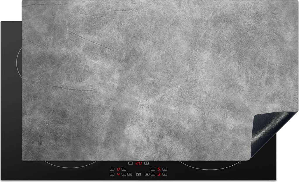 KitchenYeah Herdabdeckplatte Leder - Textur - Lederoptik , 90x52cm, Küche Deko, Glaskeramikkochfeld Herdabdeckung, Abdeckplatte fùr Kochfeld