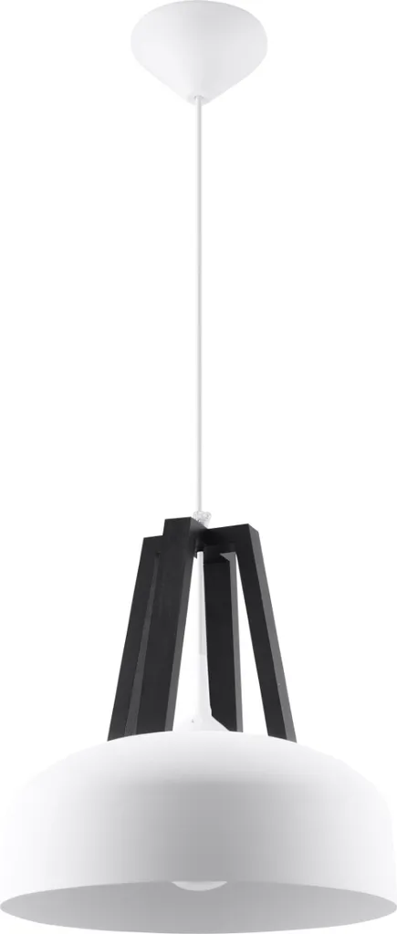 Suspension KUPOLA Pure Lume noire et blanche en aluminium design E27