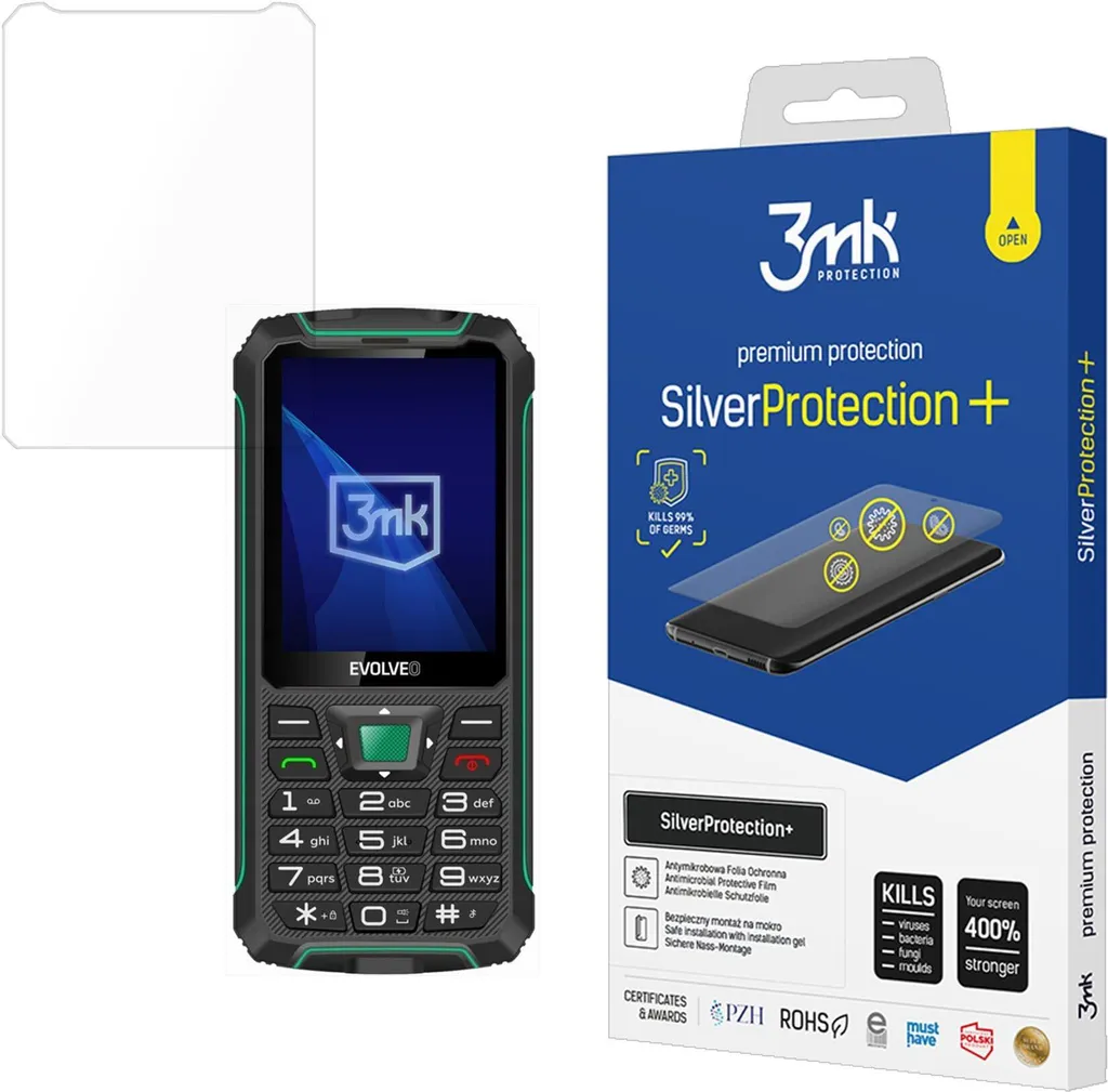 Evolveo Strongphone W4 per Flotte Aziendali + Protezione 3Mk Silver