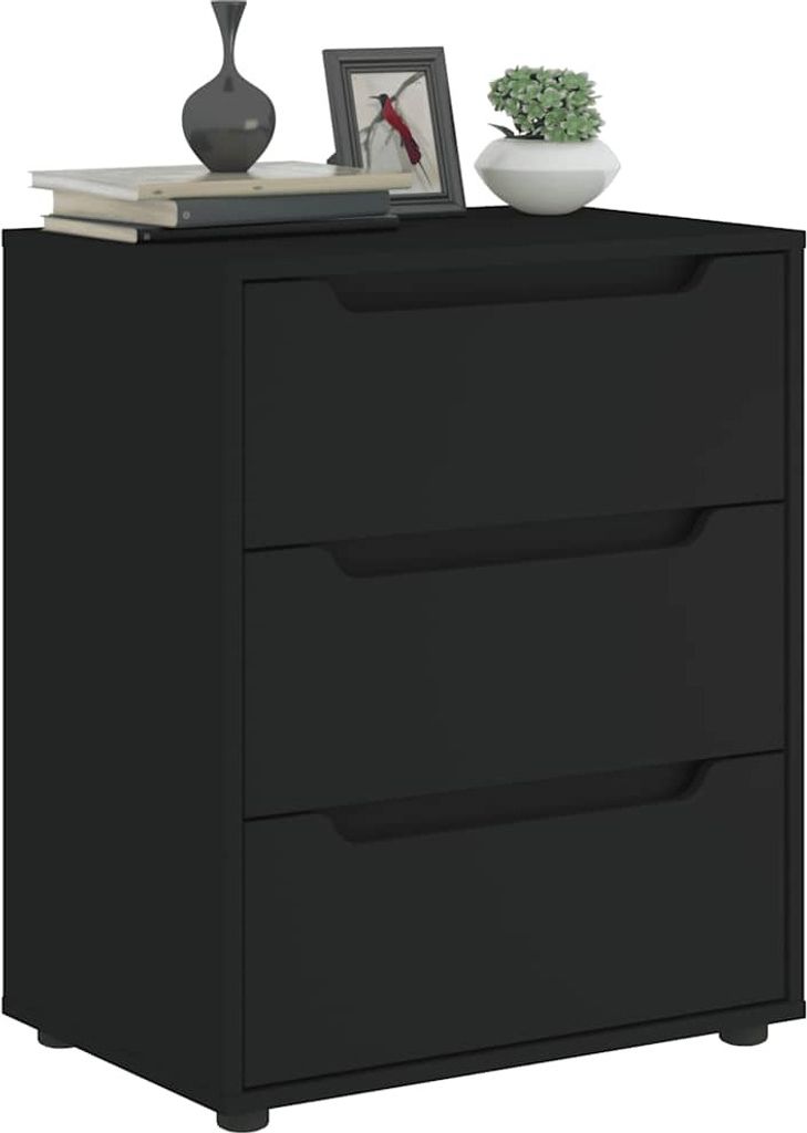 Sideboard VISNES Schwarz 60x40x73 cm Holzwerkstoff Produktbild 