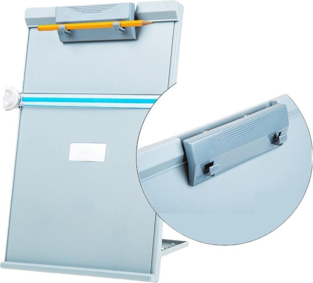 INF Verstellbarer A4 Dokumentenhalter - Ergonomischer Leseständer für Büro & Bank