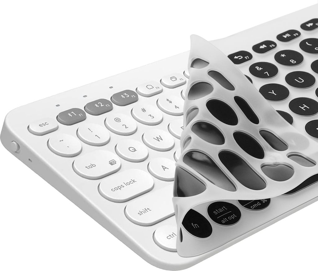 kwmobile Silikon Tastaturschutz für Logitech K380 - QWERTY US Keyboard Cover Abdeckung - Schwarz