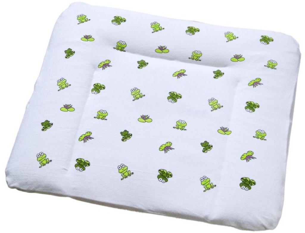 Odenwälder Frottee-Bezug f. Wickelauflage Frosch grün 14.7