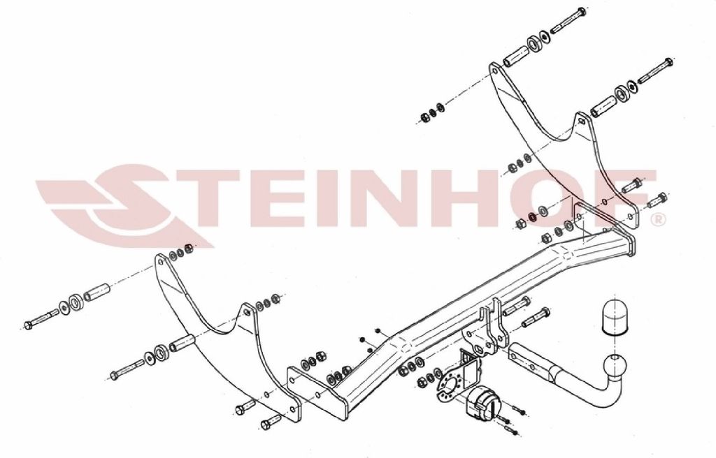 Z546293 Anhängerkupplung passend für DACIA Logan II 2013-2016 starr