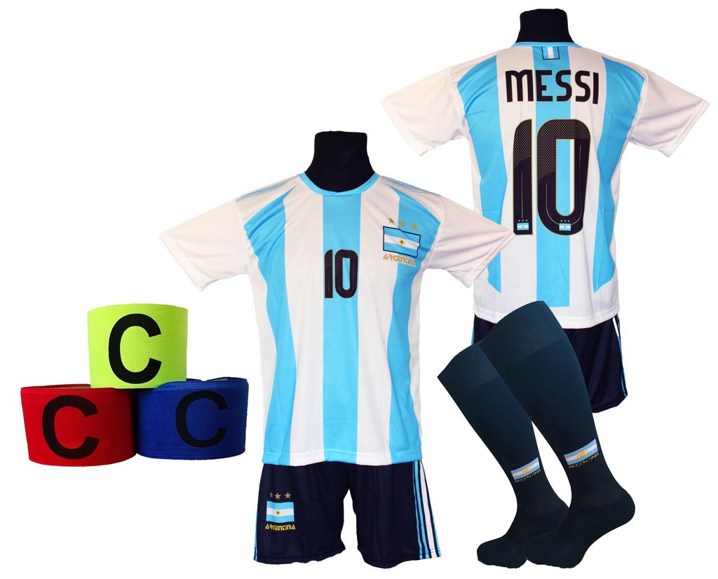 MESSI ARGENTINIEN Fußballtrikot - Größe 122 + Stirnband Produktbild 