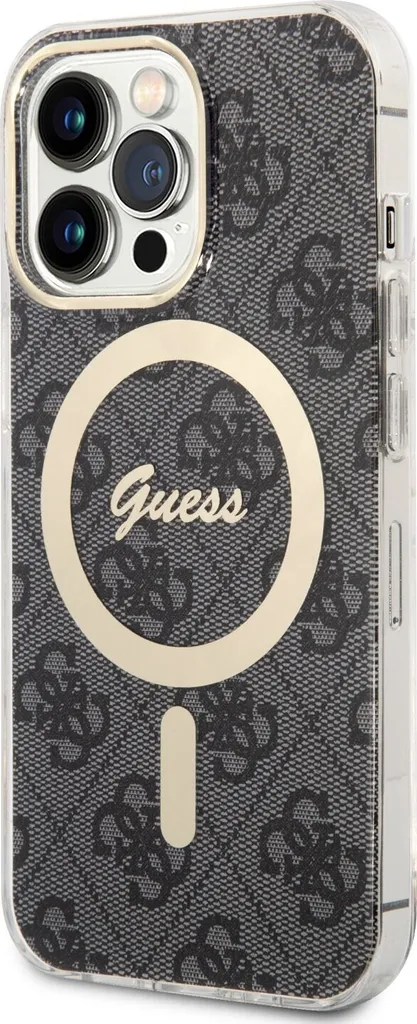 Guess iPhone 13 Pro Custodia MagSafe Nera 4G GUHMP13LH4STK